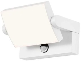 LED Solution Biele fasádne LED svietidlo náklopné s pohybovým čidlom 17W IP65 Farba svetla: Teplá biela 2938