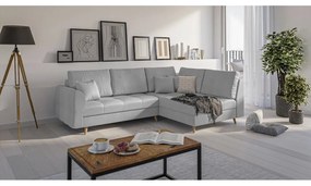 Sivá rohová pohovka (pravý roh) Ariella - Ropez