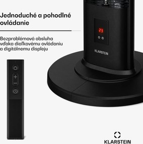 Klarstein BlazeTower infračervený ohrievač | 2000 W | 15 m² | Výkonný | 101 cm x 40 cm