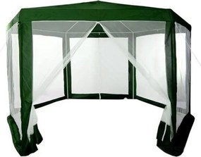 Skladací záhradný párty stan s moskytiérou NEILKE 2x2 m zelený
