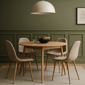 Set - 4 ks Jedálenská stolička AVENBERG RIVA, béžová