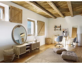 Svetlosivá kancelárska stolička Kave Home Madina