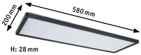 Paulmann 71003 - LED/22W Stmievateľný panel ATRIA 230V 3000K čierna