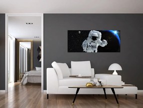 Obraz - Astronaut vo vesmíre (120x50 cm)