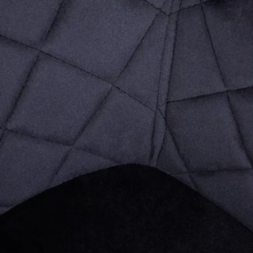 Jedálenská stolička SHELTON zamatová čierna 860541