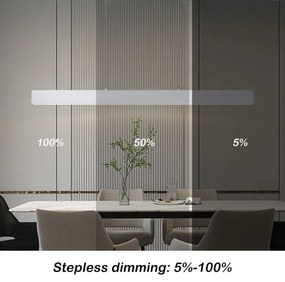 Brilagi - stmievateľný LED luster SLEEKLINE SMART LED/40W/230V Wi-Fi Tuya biely + diaľkové ovládanie