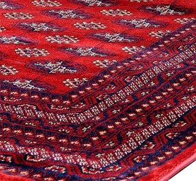 Koberec Abu Dhabi 6276 RED – červený vzorovaný obdĺžnik Rozmer: 200x290 cm