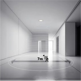 LED kúpeľňové svietidlo NIVERA LED/12W/230V IP54 pr. 22,5 cm čierne + DO