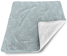 Sablio Deka pre bábätko Biele lístky - 80x100 cm