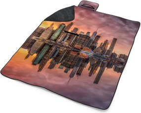 Sablio Plážová deka New York Západ slnka: 200x140 cm