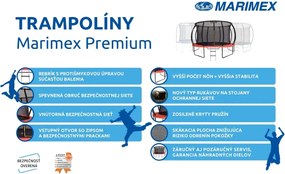 Marimex | Trampolína Marimex Premium 457 cm + vnútorná ochranná sieť + schodíky ZADARMO | 19000114