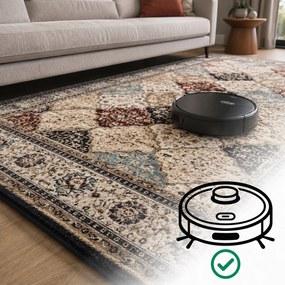 Angel Carpet, Kusový koberec Sultan 25 Blue/red, 160x230, viacfarebná, kancelária