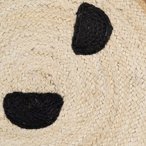 Jutový detský koberec v prírodnej farbe ø 100 cm Chiquillo – Ixia