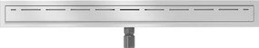Mexen Flat nerezový sprchový žľab 80 cm vzor M03, 1022080-15