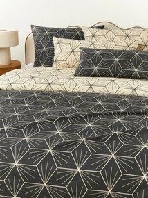 Obojstranná bavlnená obliečka na paplón's geometrickou potlačou Ilda