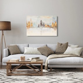 Obraz - Akvarelový les (90x60 cm)