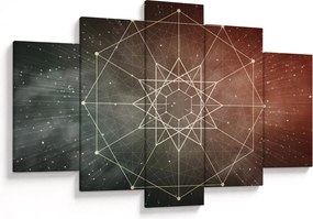 Obraz - Vesmírny dodecagram (150x105 cm)