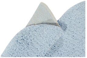 Svetlomodrý prateľný ručne tkaný bavlnený detský koberec 110x170 cm Puffy Dream – Lorena Canals