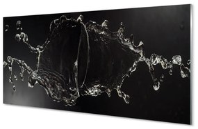 Obraz na skle Tryskanie vodné kvapky 125x50 cm