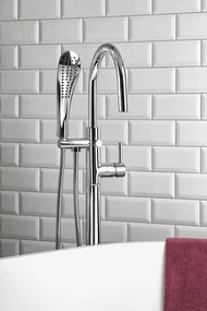 Sapho Sapho, RHAPSODY podomietková sprchová termostatická batéria vrátane ručnej sprchy, 2 výstupy, chrómová, 5508