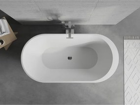 Mexen Livia, voľne stojaca vaňa 150x75 cm + sifón, biela lesklá, 52591507500
