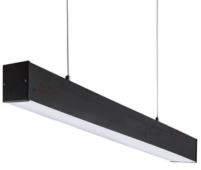 KANLUX Závesné osvetlenie pre LED trubice T8 AMADEUS, 1xG13, 36W, 124x150x6cm, čierne, mikroprizmatický dif