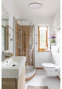 LED Vonkajšie stropné svietidlo so senzorom RENO LED/16W/230V IP66 biela