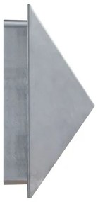 Nordlux - Vonkajšie nástenné svietidlo PONTIO 1xGU10/25W/230V IP54 strieborné