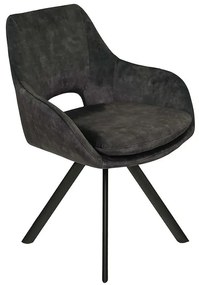 Stolička Hamburg čierna