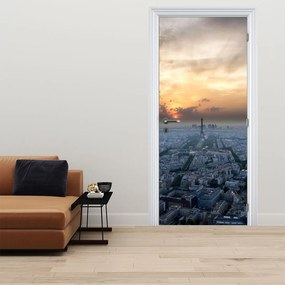 Fototapeta na dvere - Paríž z výšky (95x205cm)