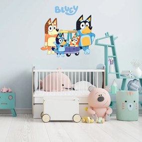 Textilná nálepka na stenu "Bluey"