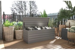 G21 Záhradný box Denver 560 L, metalický šedý plechový PE63900852