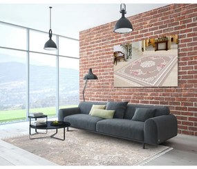 Koberec Balin 80x200 cm - béžová / vzor
