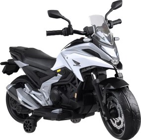 JOKOMISIADA Elektrická motorka na batériu pre deti HONDA NC750X so zvukmi PA0314 biela