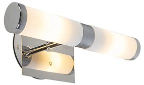 Inteligentné nástenné svietidlo chróm IP44 vrátane 2 wifi G9 - Bath