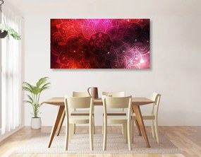 Obraz Mandala s galaktickým pozadím - 120x60