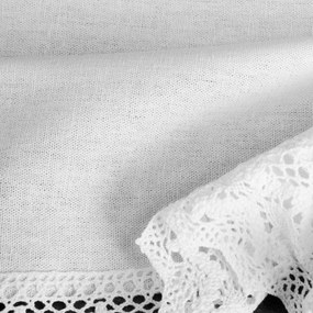 KRÁTKA ZÁCLONA NA PÁSKE CLARIE 150X60 CM BIELA
