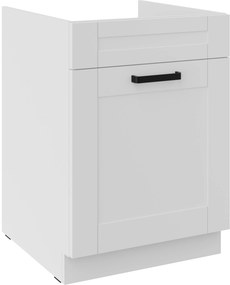 Dolná kuchynská skrinka Lucid 60 ZL 1S BB (korpus: biela + front: mdf biela). Akcia -6%. Vlastná spoľahlivá doprava až k Vám domov. 1134633