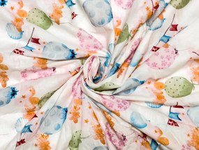 Krepové obliečky do postieľky Renforcé BALUNEA biele Rozmer obliečky: 45 x 65 cm | 90 x 140 cm