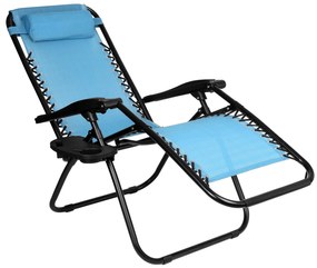 Zahradní lehátko ORION ZERO GRAVITY modré