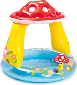 INTEX Detský bazén so strieškou Muchotrávka