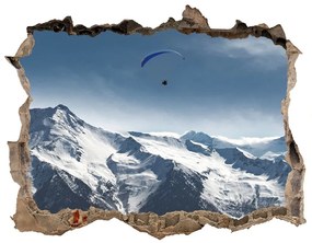 Díra 3D ve zdi nálepka Paragliding alps nd-k-175499481