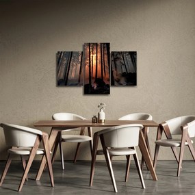 Obraz temného lesa (90x60 cm)
