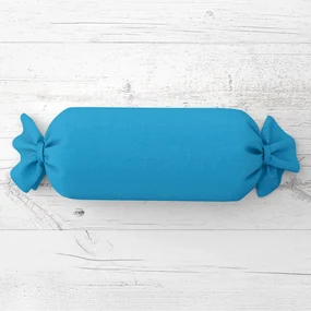 Biante Vankúš valec bonbon Rongo RG-073 Modrý 15x80 cm