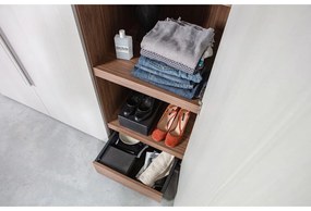 Sivá modulárna skriňa 165x210 cm Rens – WOOOD