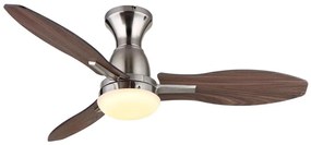 Globo 03671N - LED Stm. stropný ventilátor GALE LED/22W/230V 3000/4500/6000K +DO