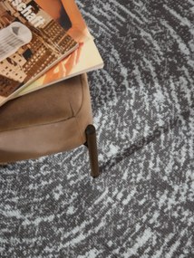 Hanse Home, Kusový koberec Gloria Cavallo 106256 Creme Grey kruh, 160x160 (priemer) kruh, šedá, chodba / predsieň