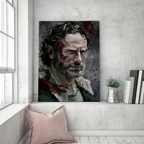 Gario Obraz na plátne The Walking Dead, Portrét Ricka Grimesa - Dmitry Belov Rozmery: 80 x 120 cm