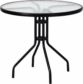 Záhradný set TREGO ISLAND - 4 stoličky a okrúhly stôl ø 90 cm, biela