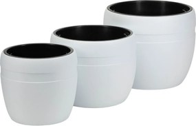 PLASTOVÝ KVETINÁČ LUNA CLASSIC 33X30 CM BIELA